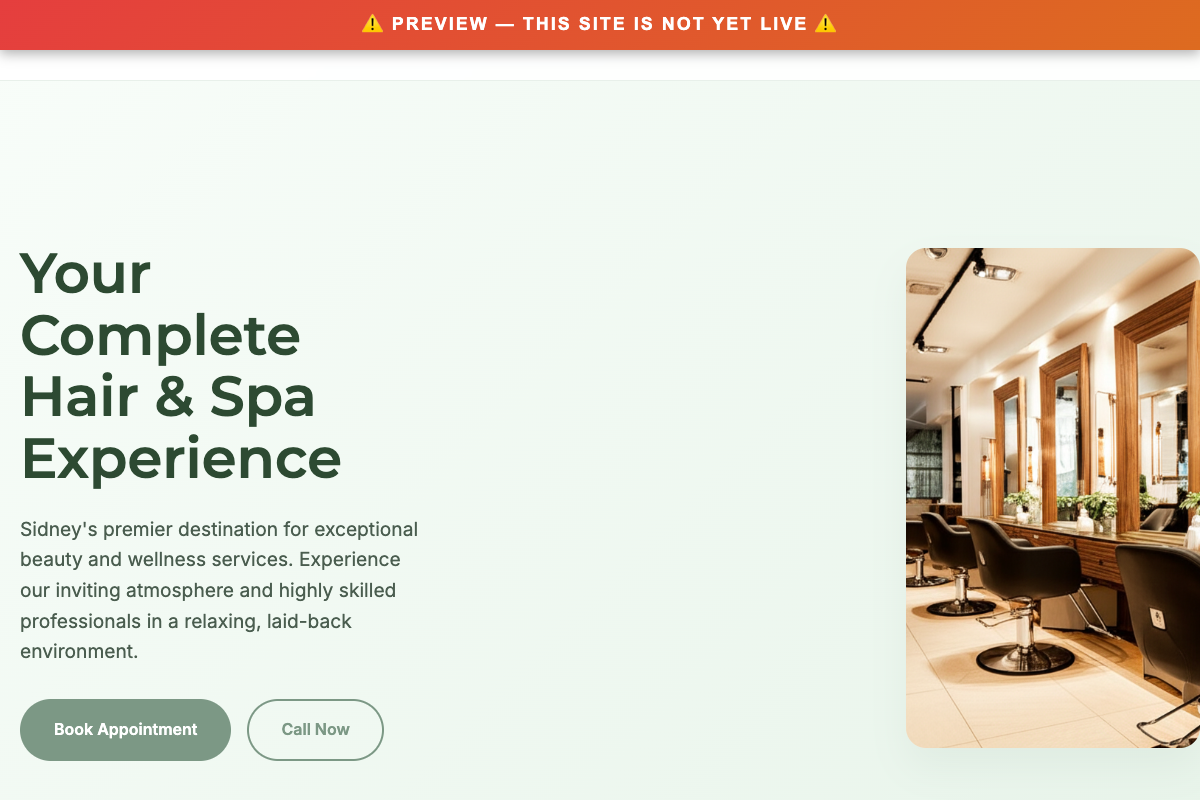 The Hair Company website